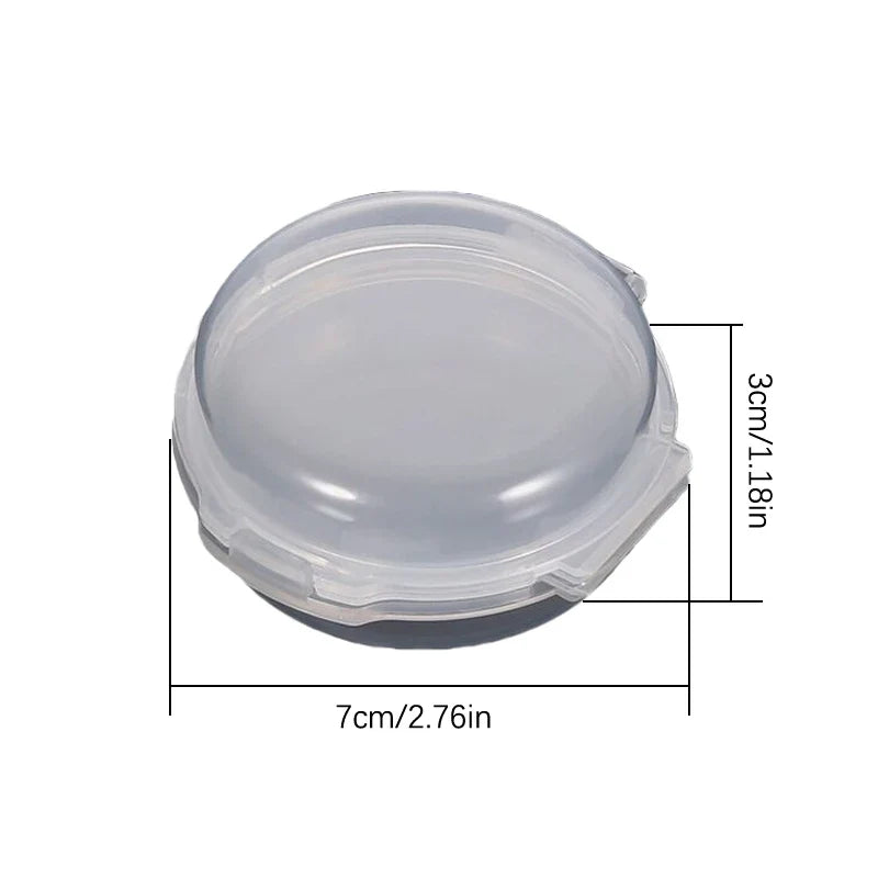Double-Layer Folding Powder Puff Storage Box – Moisture-Proof Makeup Storage Case Qme