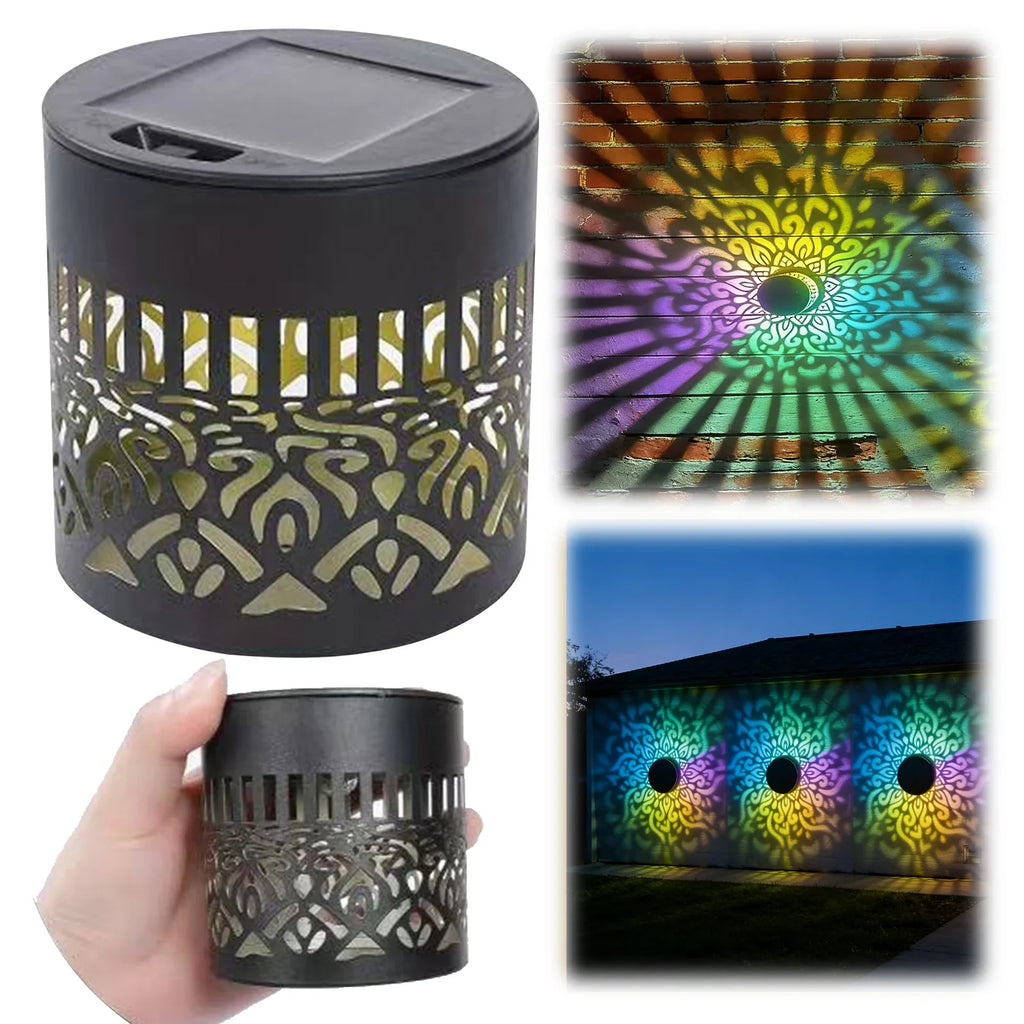 Solar Mandala Sunflower Outdoor Wall Light | Waterproof Garden Lamp Solar Outdoor Wall Light Qme