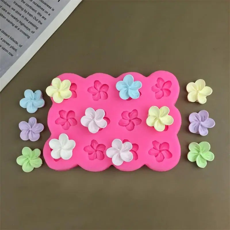 3D Flower Silicone Mold – Candle, Soap & Baking 3–12 Grids Silicone Baking Mold Qme