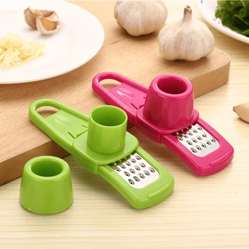 Manual Garlic & Ginger Press Multi-functional Kitchen Cutter Garlic Ginger Press Qme