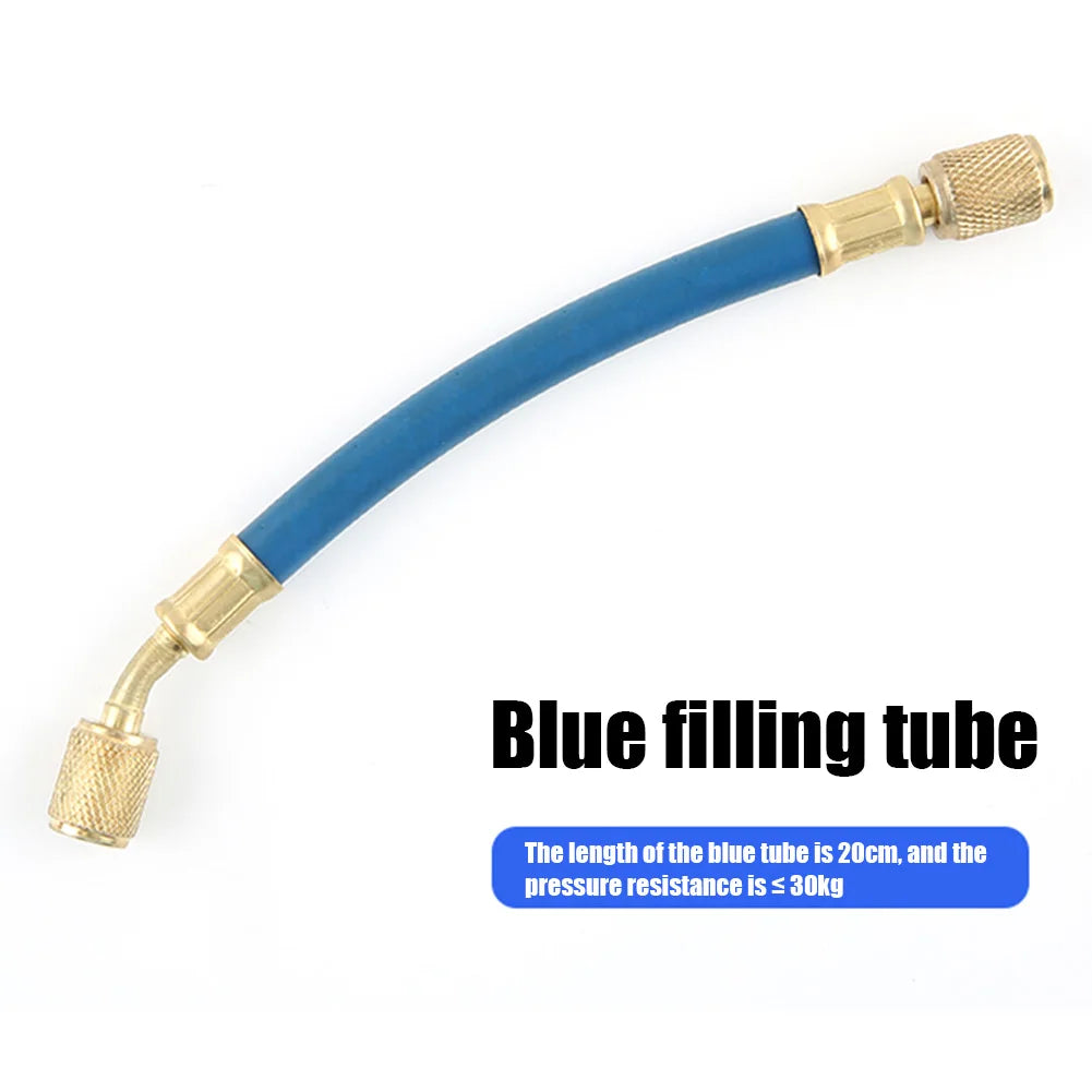 Car A/C Oil & Dye Injector R-134a Low Side 1/4 SAE Quick Coupler A/C Injector Tool Qme
