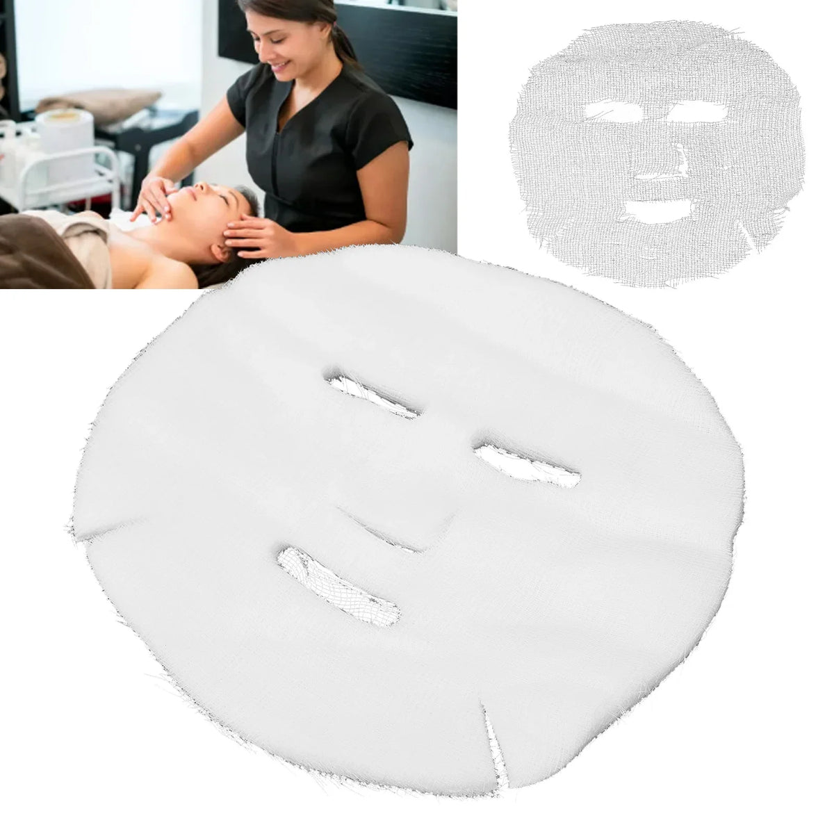 Disposable Gauze Facial Mask Sheets – DIY Precut Skincare Facial Mask Sheets Qme