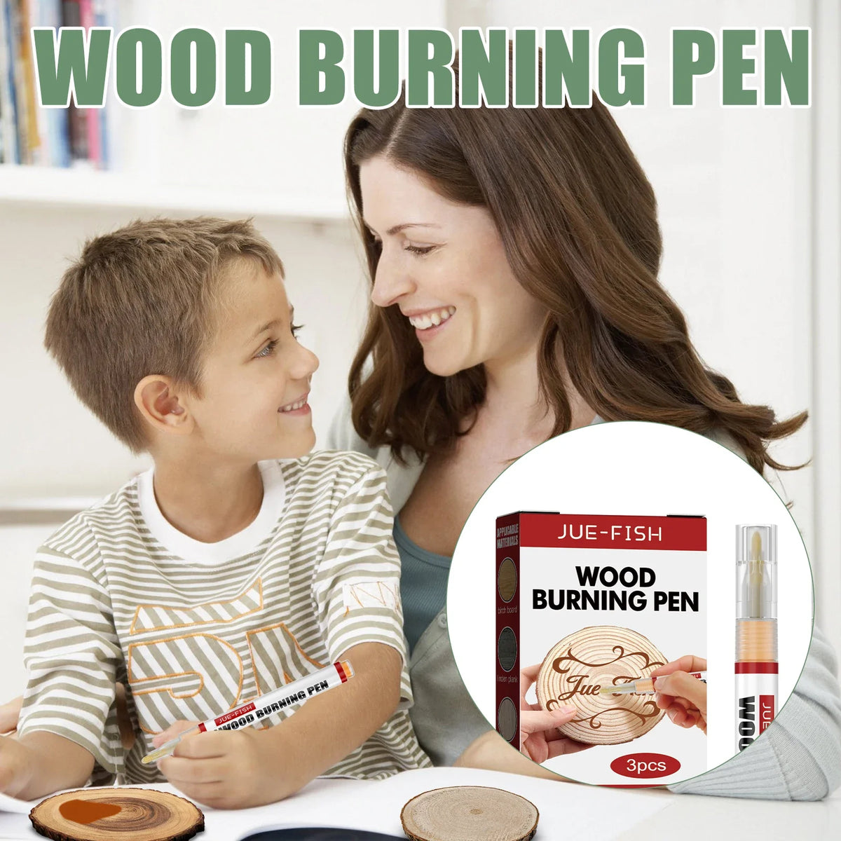 Wood Burning Pen Set – DIY Craft & Pattern Design Tool Wood Burning Pen Qme