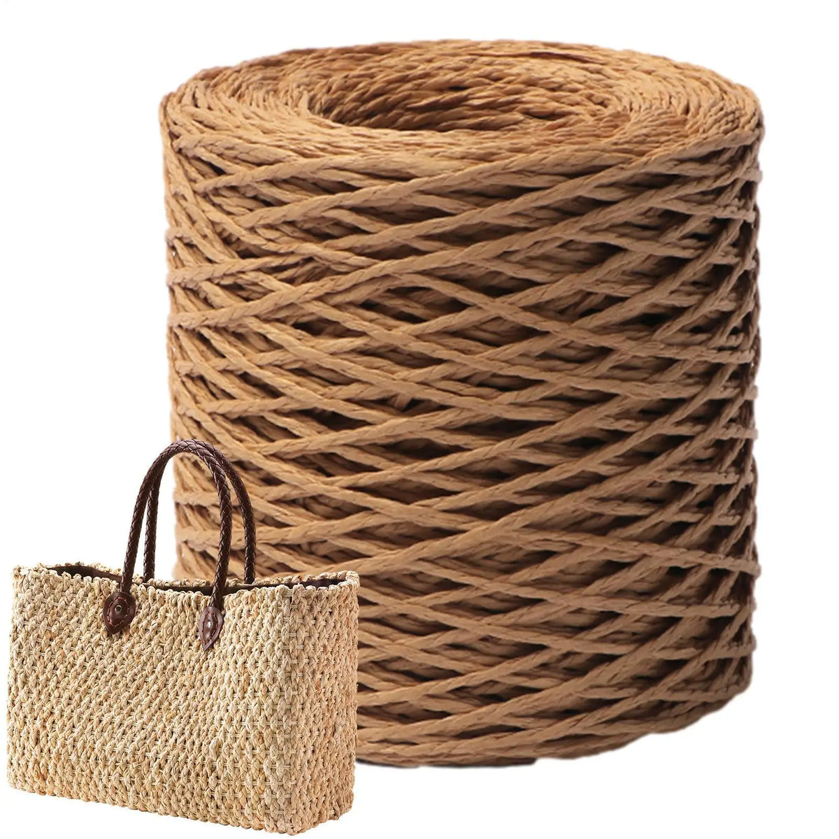Natural Raffia Yarn 150m Roll – DIY Craft Ribbon for Hats & Gifts Craft Raffia Ribbon Qst