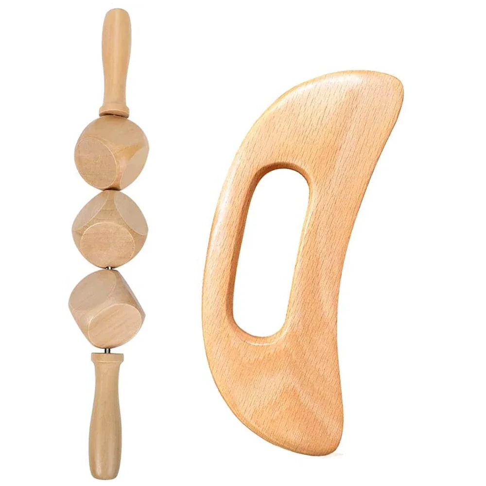 Wooden Therapy Massage Set – Gua Sha & Maderoterapia Tools Wooden Massage Set Qst 2PCS-6