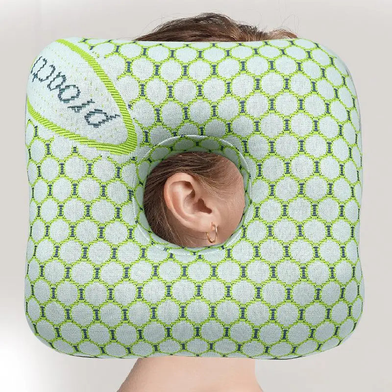 Ear Hole Pillow – Ergonomic U-Shape for Side Sleepers Ear Hole Pillow Qst