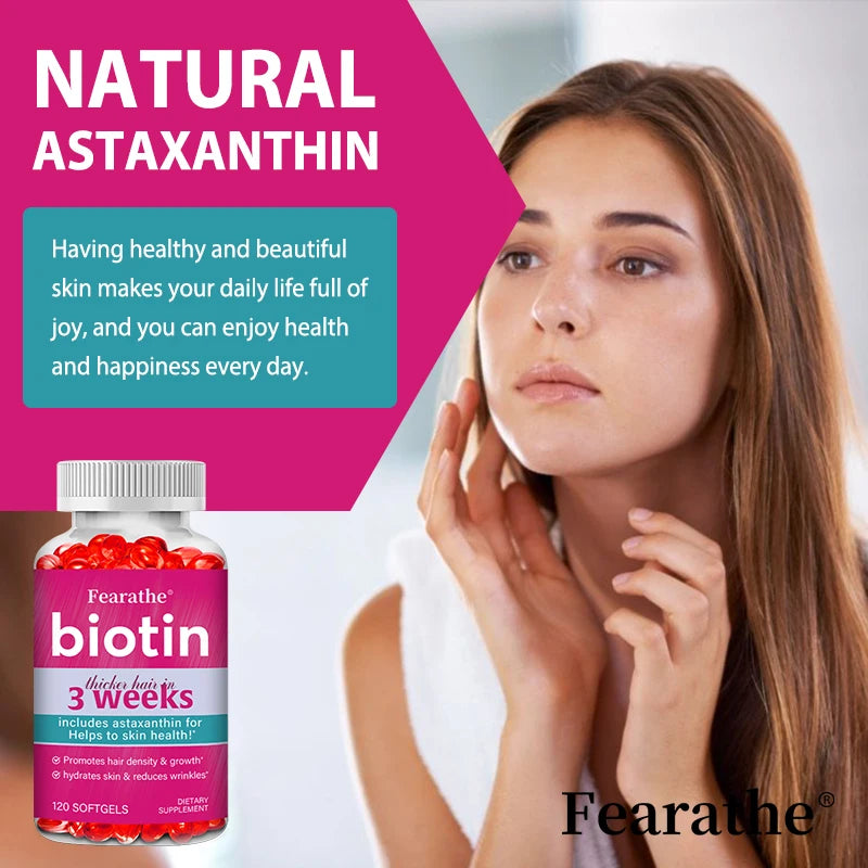 Biotin Capsules with Astaxanthin, MSM & Grape Seed | Beauty Beauty Supplement Capsules Qst