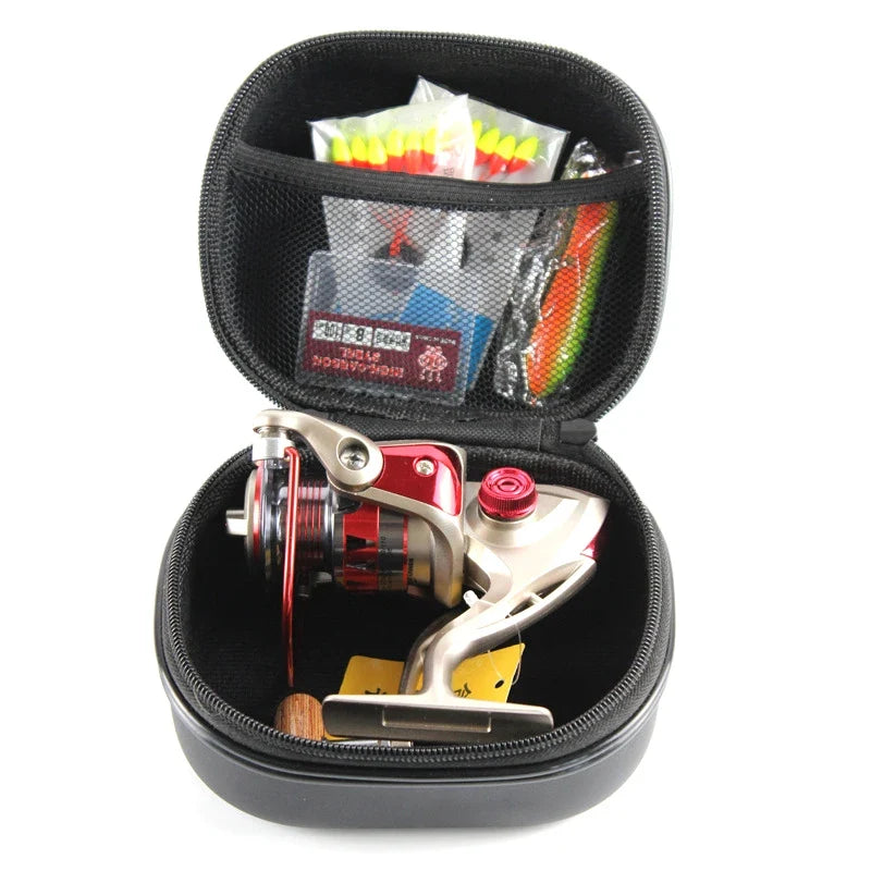 Spinning Reel Case – Shockproof Waterproof EVA Fishing Box Fishing Reel Case Qme