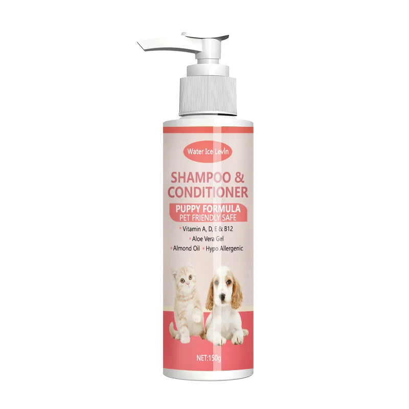 Gentle 2-in-1 Puppy Shampoo & Conditioner – Aloe & Vitamins Pet Shampoo Conditioner Qme