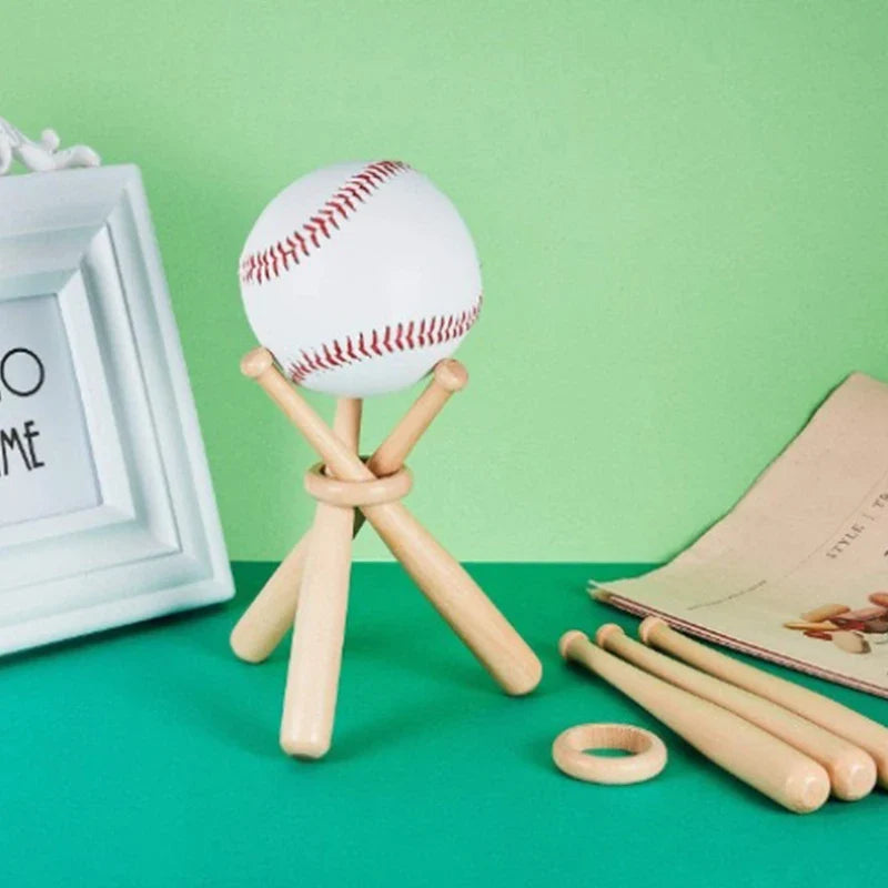Miniature Wooden Baseball Bat – Mini Solid Wood Novelty Stick Novelty Wooden Bat Qme