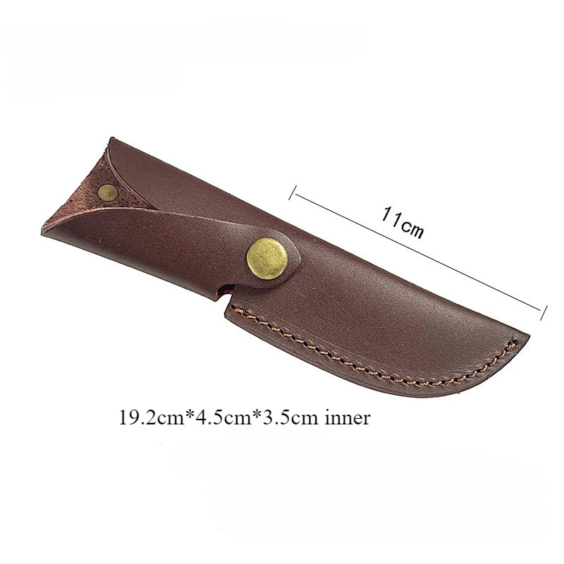 Handmade Cowhide Leather Knife Sheath – Fixed Blade Holster Leather Knife Sheath Qst 27