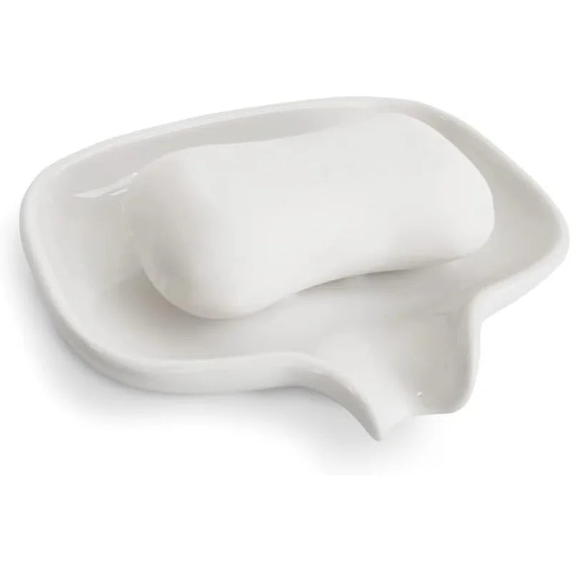 Minimalist Rectangular Soap Dish with Drainage Holes | Modern Soap Dish Qme