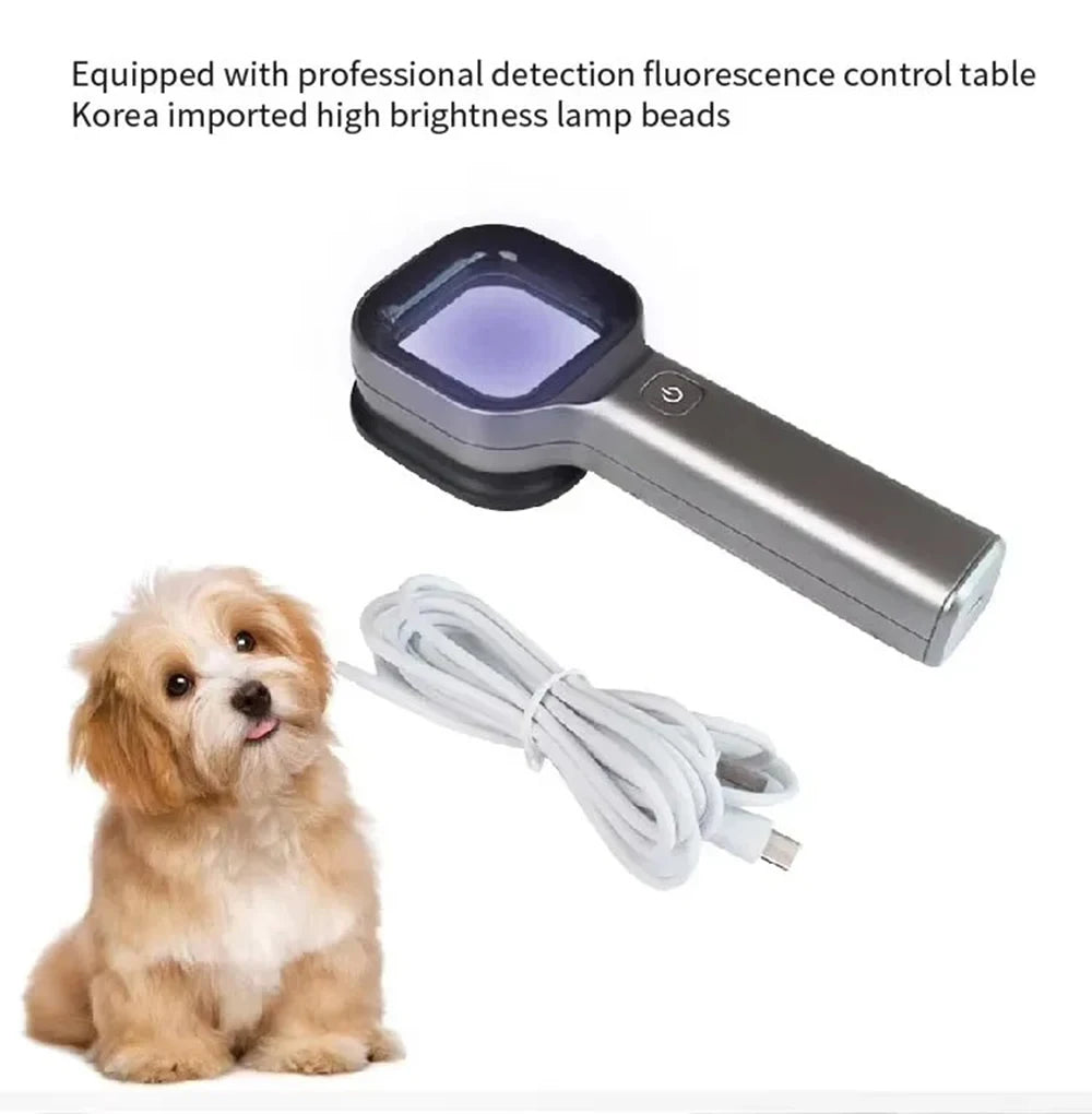 Vilnason 365nm Wood's Lamp UV Skin Analyzer for Pets & Beauty UV Skin Analyzer Qst