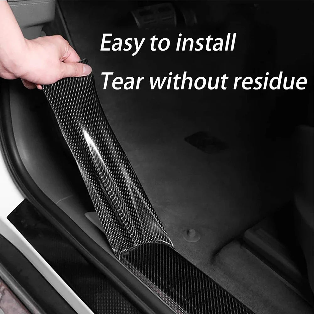 Car Door Edge Guard Tape – 3D Carbon Fiber Anti-Scratch Strip Car Door Edge Guard Qme