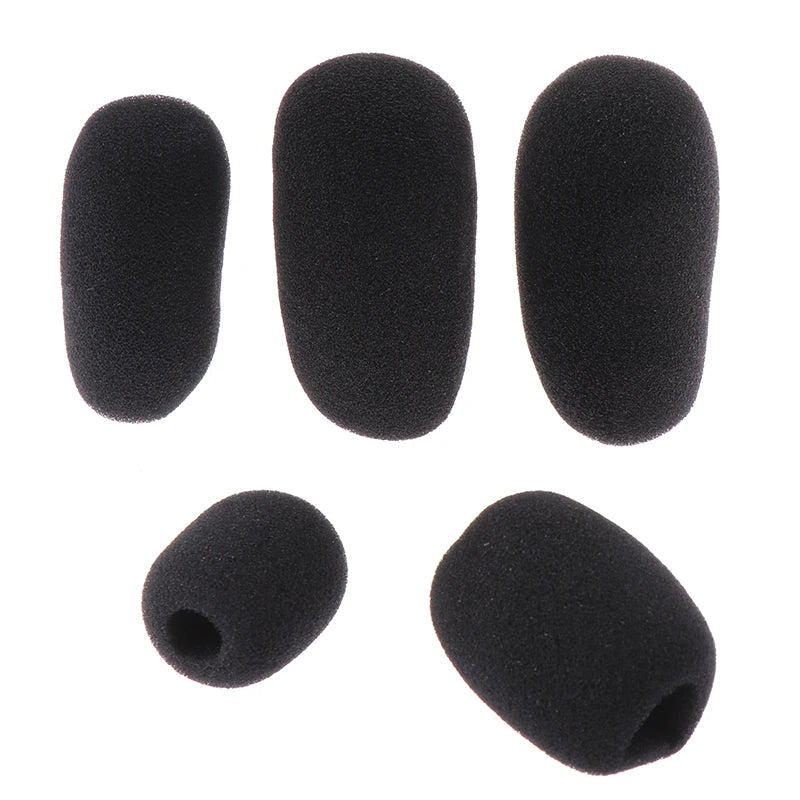 Foam Mic Windscreen Cover for Headphones & Headsets – 5 Pack Mic Windscreen Cover Qme