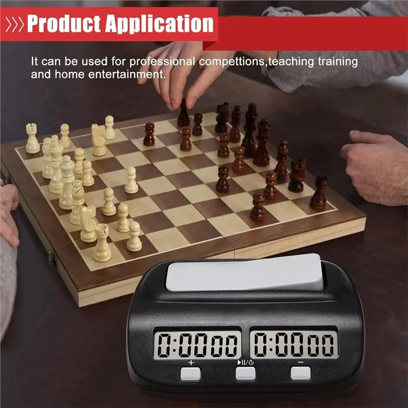 A02F Digital Chess Timer | Delay, Bonus & Countdown Clock Chess Game Timer Qme