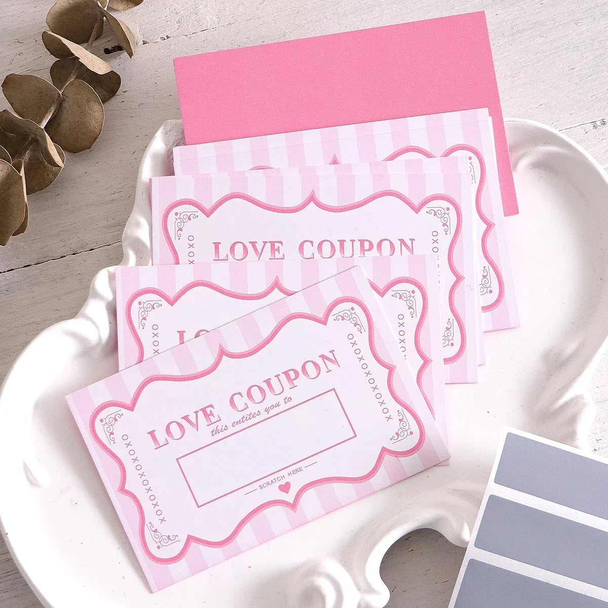 Scratch Off Love Coupons – DIY Romantic Date Night Cards DIY Scratch Off Cards Qme 10pcs-pink