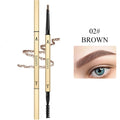 Dual-Ended Waterproof Eyebrow Pencil – Precise & Long-Lasting Eyebrow Pencil Qme 02