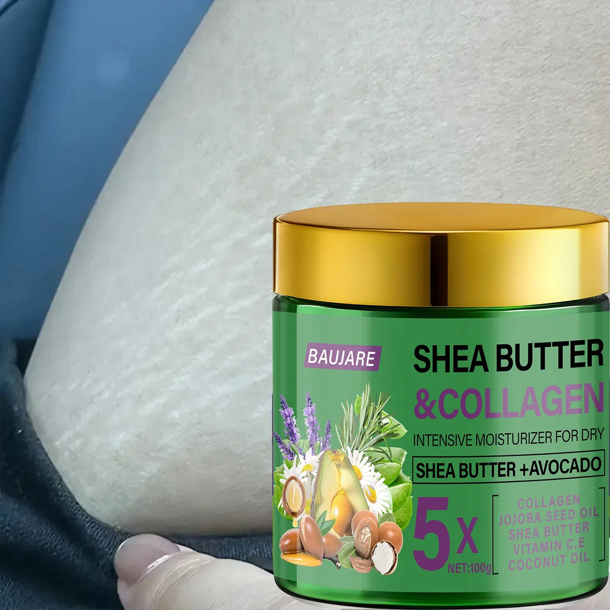 Shea Butter Collagen Face Cream – Intensive Moisturizer Face Moisturizer Cream Qme