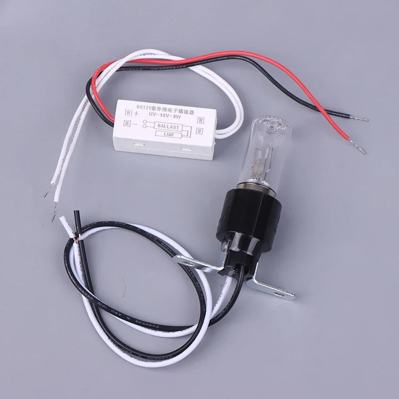 3W UV Lamp DC 12V for Refrigerator, Dryer & Microwave UV Appliance Lamp Qme