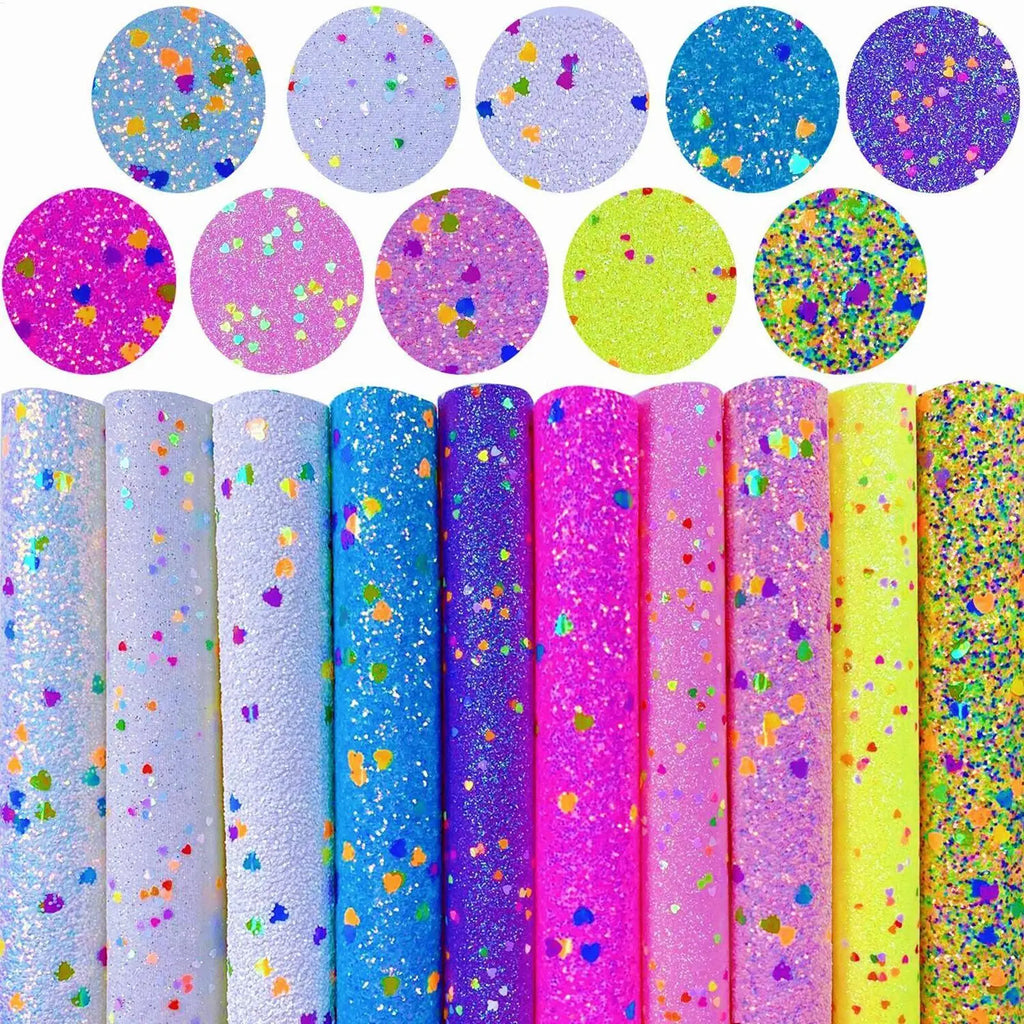 8 A4 Glitter Sequin Sheets – Beaded Craft & Jewelry Fabric Glitter Craft Sheets Qme