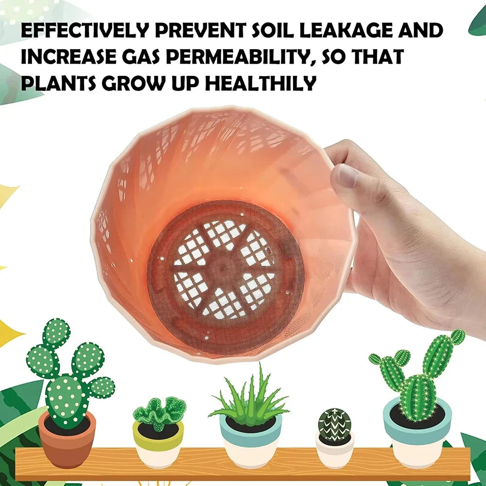 Flowerpot Mesh Gasket Pads – Leakproof Soil Drainage Liner Pot Drainage Liner Qme