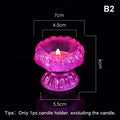 Glass Lotus Candle Holder – Windproof & Heat Resistant