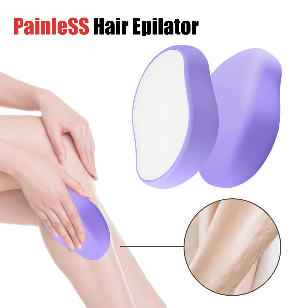 Nano Crystal Hair Removal Stone – Reusable Epilator Men & Women Crystal Hair Remover Qst