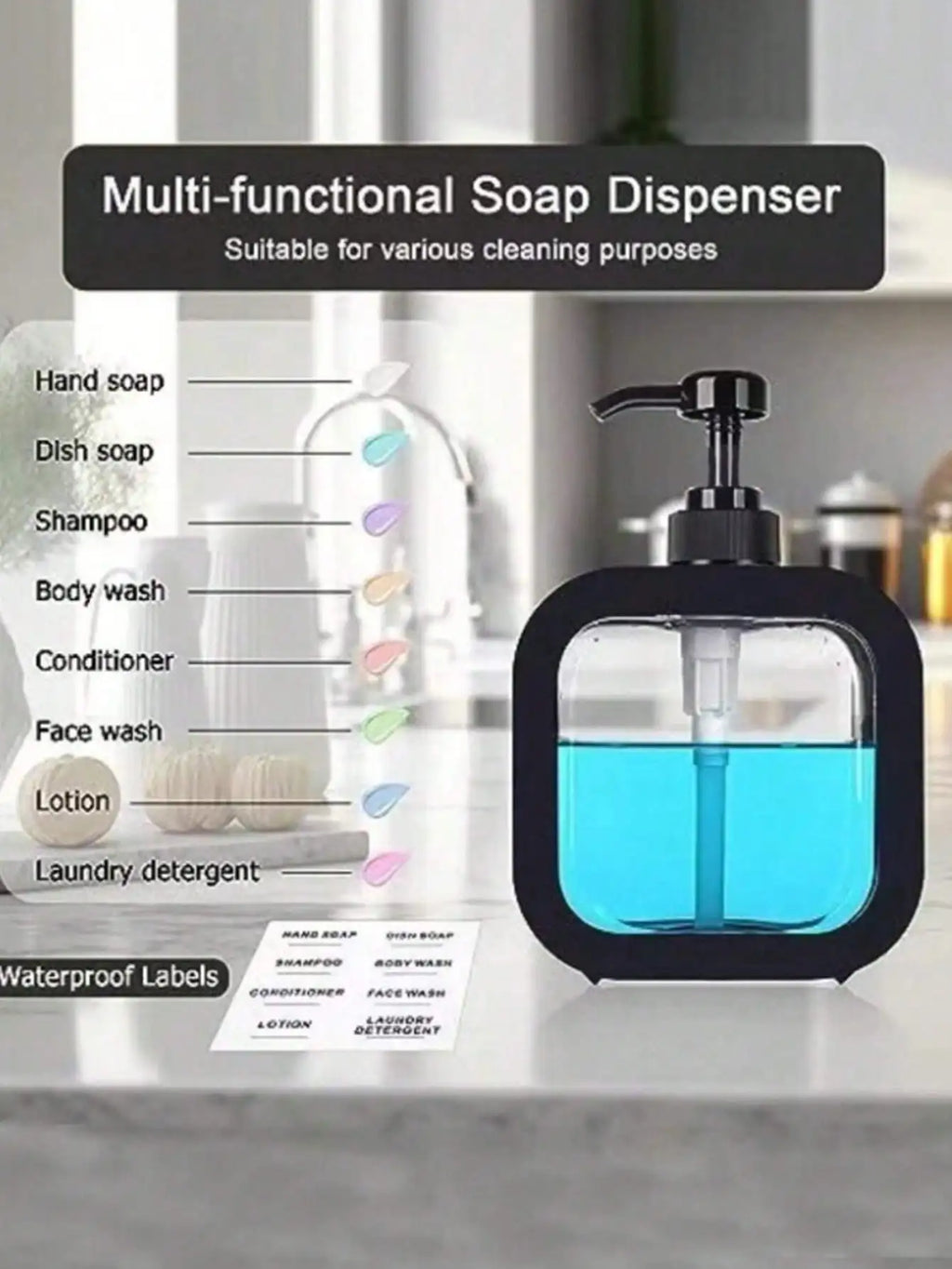 300ml Refillable Dispenser Bottle – Lotion, Shampoo & Skincare Refillable Dispenser Bottle Qme