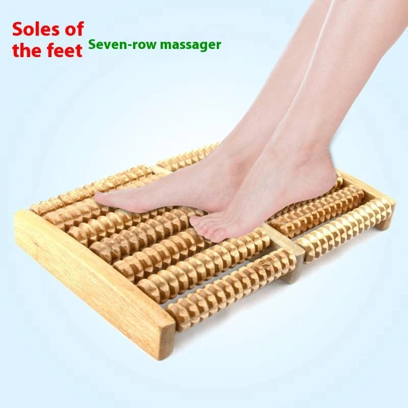 Wooden Foot Massage Roller – Reflexology & Relaxation Tool Foot Massage Roller Qst