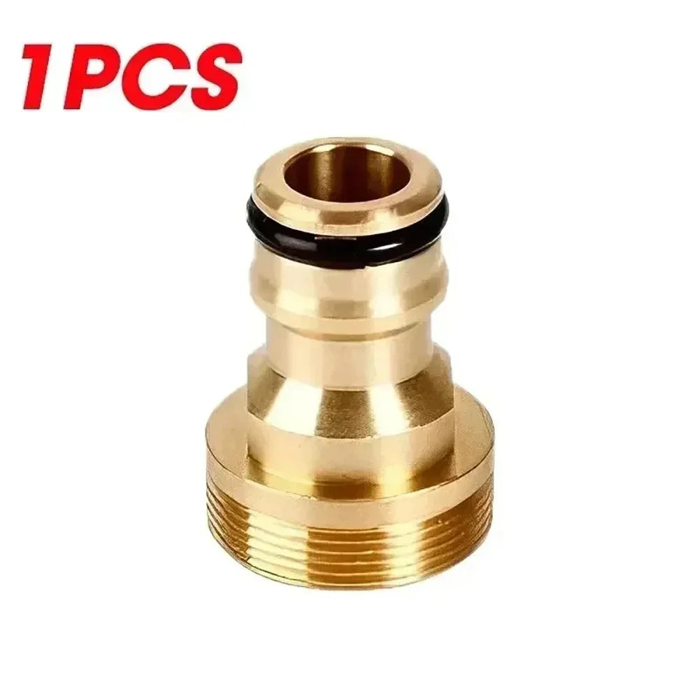 Universal Brass Threaded Tap Connector Faucet Hose Adaptor Faucet Hose Connector Qme 1pc