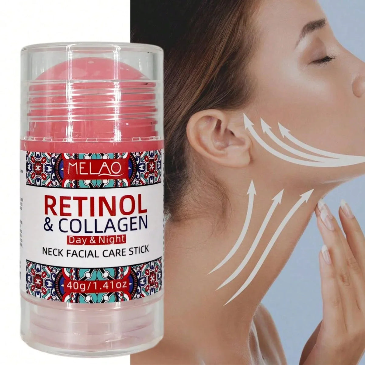 MELAO Retinol Collagen Face & Neck Stick – Day & Night Care Face & Neck Stick Qme