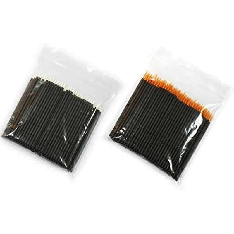 100pcs Disposable Silicone Mascara & Eyeliner Wand Applicators Makeup Applicator Wands Qme