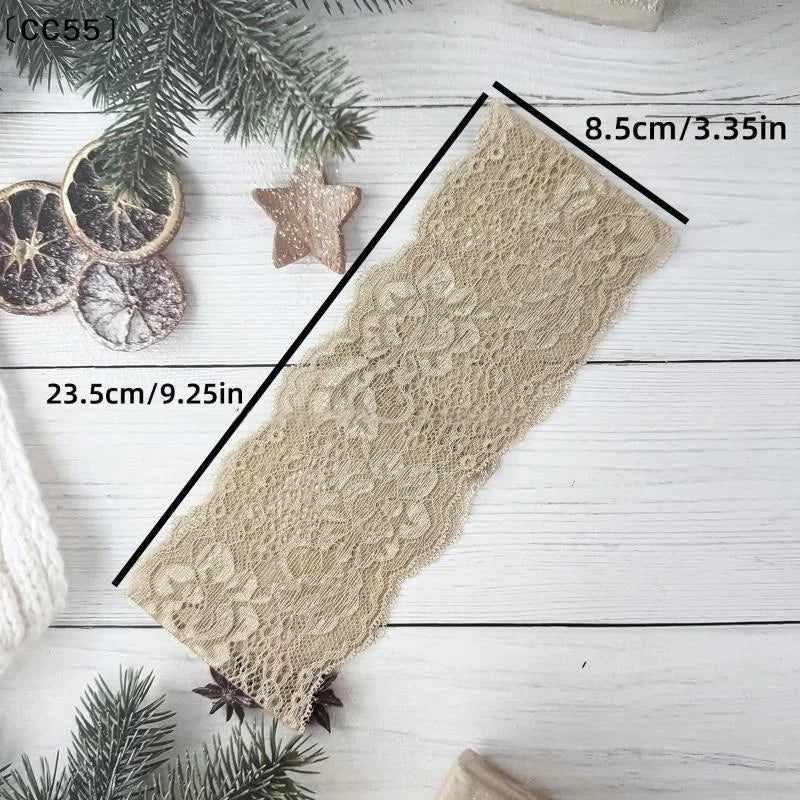 Lace Floral Wide Headband – Soft Elastic Hair Wrap for Women Lace Hair Headband Qst