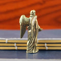 Brass Angel Statue Figurine | Desktop Decor & Creative Craft Decorative Figurine Qme 1pcs