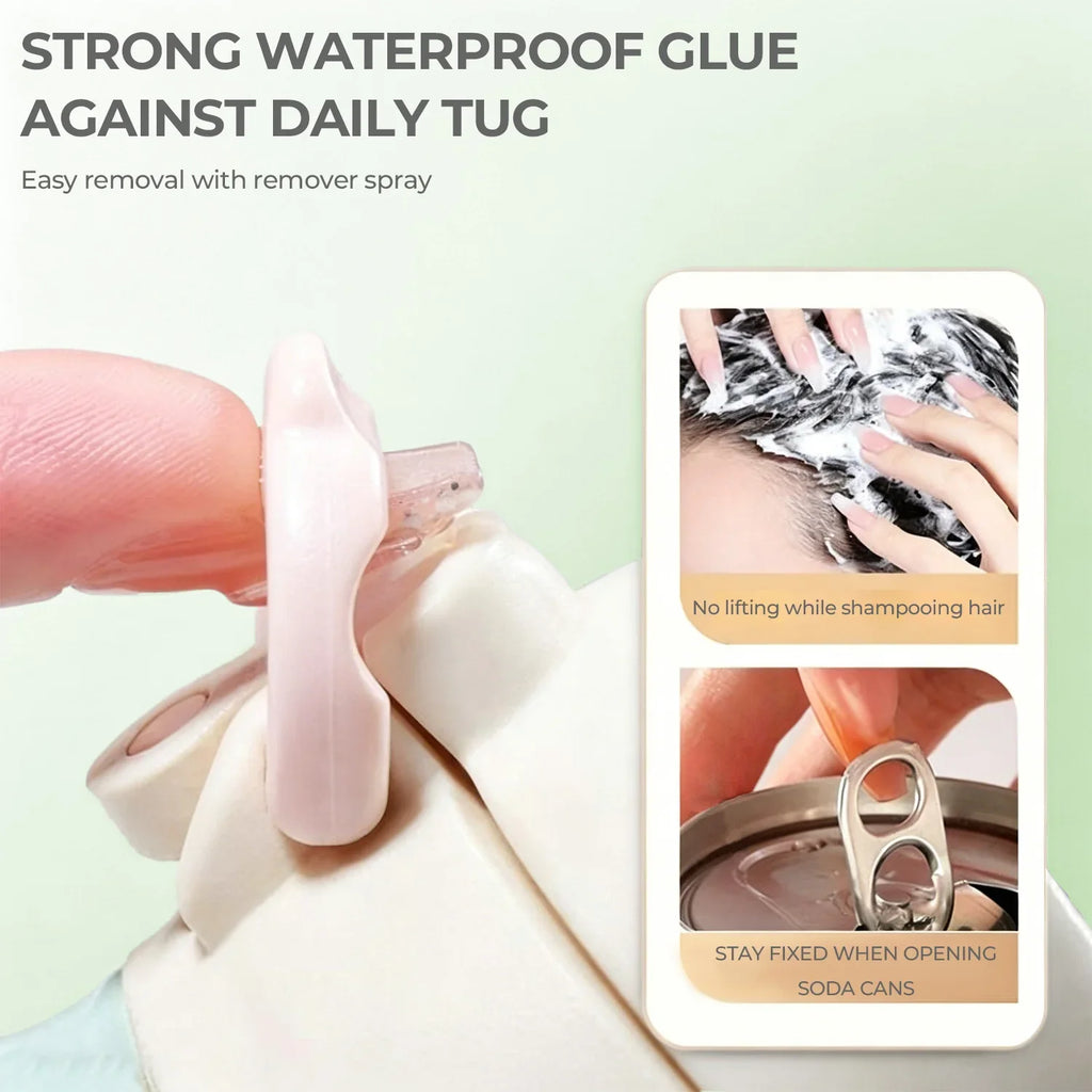 Nail Glue & Gel Remover Set – Quick Dry Plant-Based Formula Nail Glue & Remover Qme