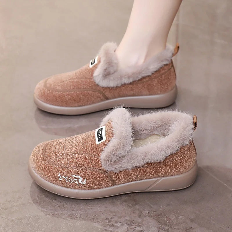 Women's Plush-Lined Waterproof Winter Short Boots – Non-Slip Women's Winter Boots Qst