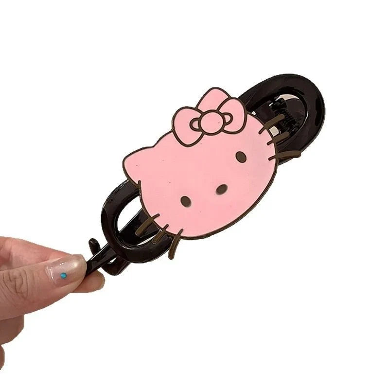 Hello Kitty Cartoon Hair Clips – Cute Acrylic Accessories Cartoon Hair Clips Qme
