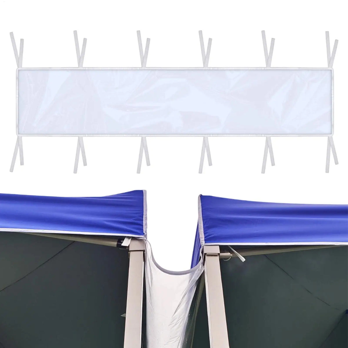 Clear Detachable Gutter Canopy Awning Extender Guard for Shed Awning Extender Guard Qme