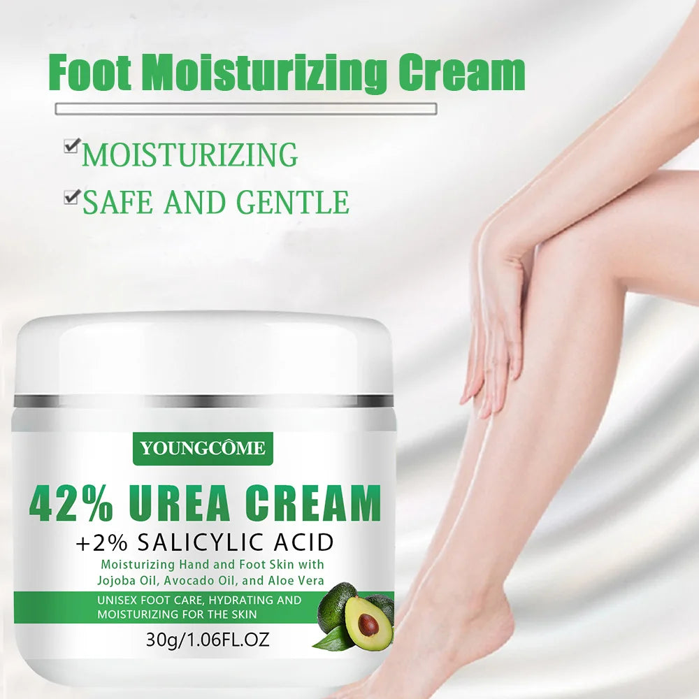 YOUNGCOME 42% Urea Avocado Foot Cream – Dry Skin & Calluses Foot Cream Qst