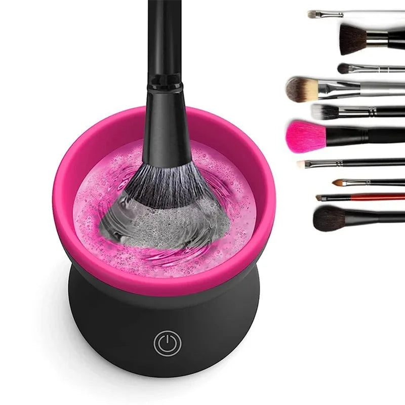 Electric Makeup Brush Cleaner Machine – Auto Spin & Dry Brush Cleaner Machine Qst