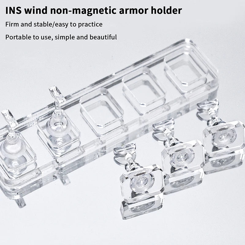 Non-Magnetic Nail Stand – Nail Tips Display & Practice Holder Nail Practice Stand Qst