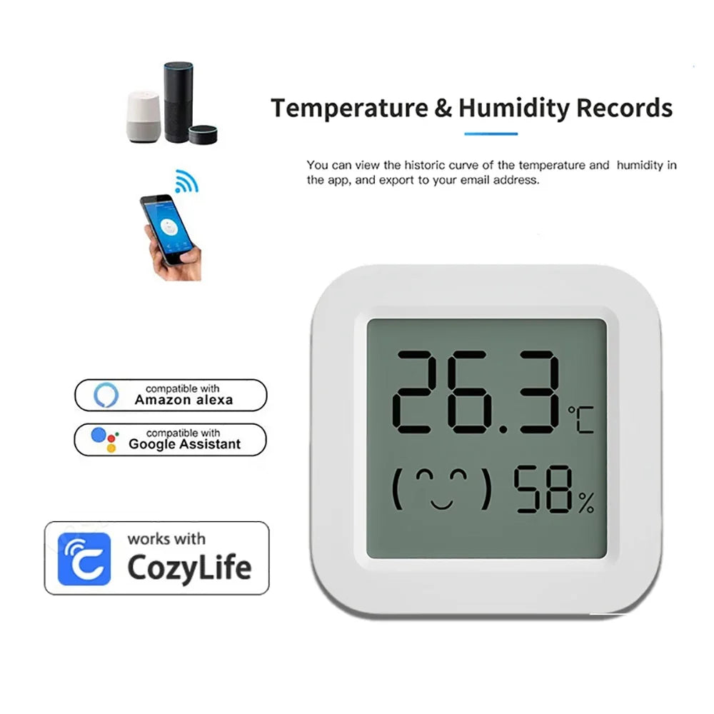 Smart Bluetooth Indoor Thermometer & Humidity Sensor | Qme Smart Humidity Sensor Qme