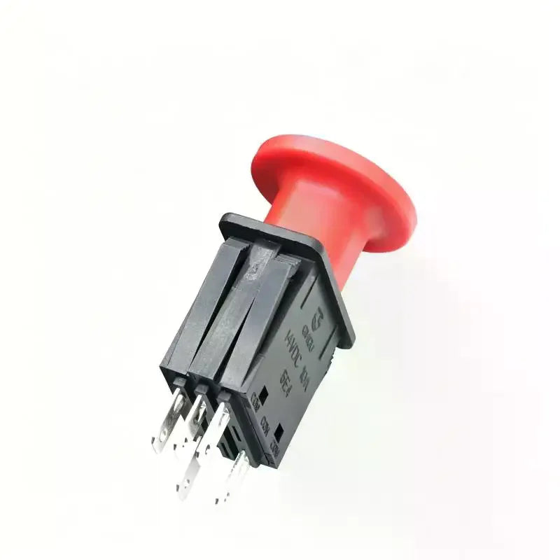 Red PTO Push Switch 10A 14VDC Heat-Resistant for Lawn Mowers PTO Push Switch Qme