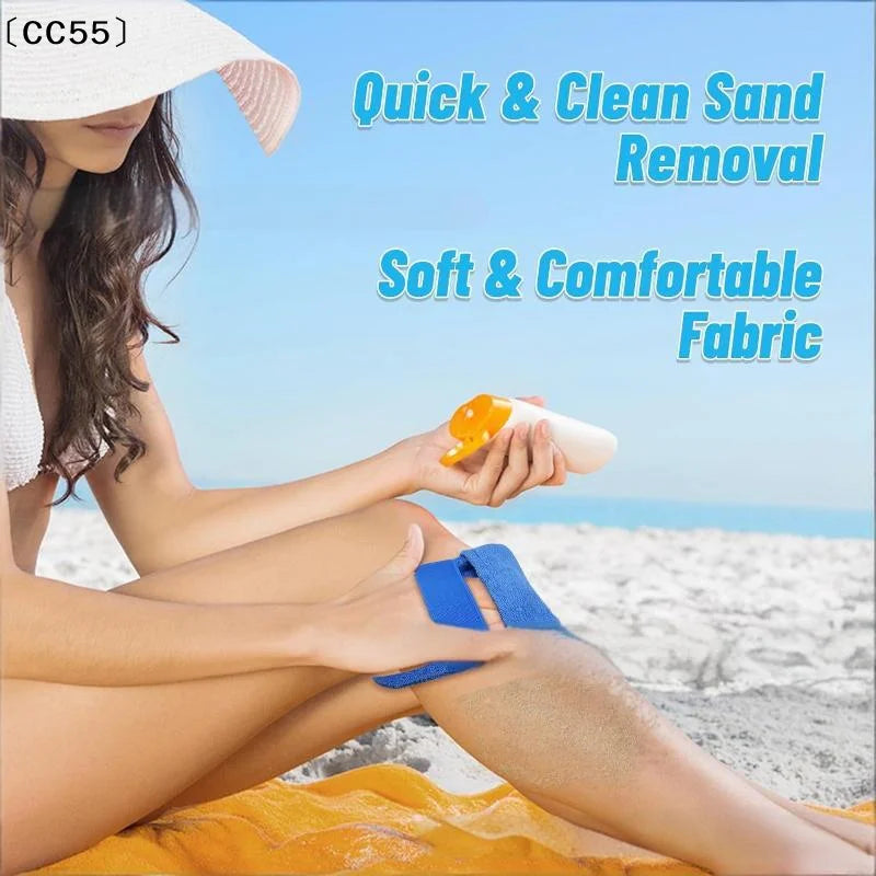 Beach Sand Removal Gloves – Lightweight Coral Fleece, Washable Beach Gloves Qst