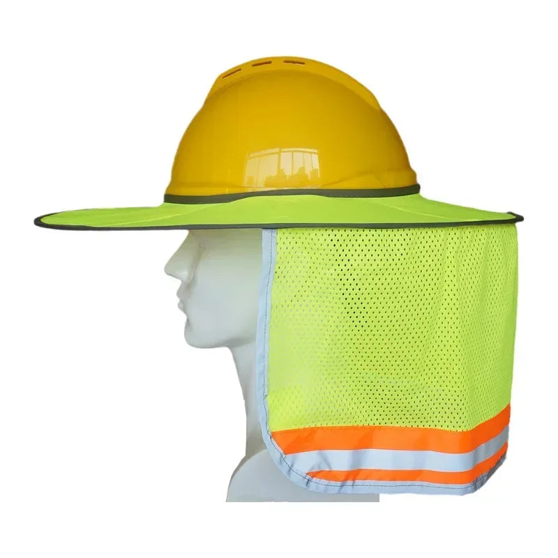 Hard Hat Sun Shade Neck Shield – Reflective Helmet Cover Helmet Neck Shield Qme