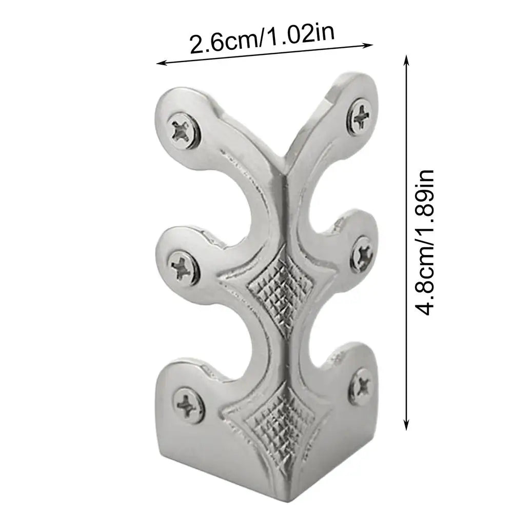 Solid Brass Baseboard Corner Protectors – Metal Edge Guards Corner Edge Guards Qme Silver