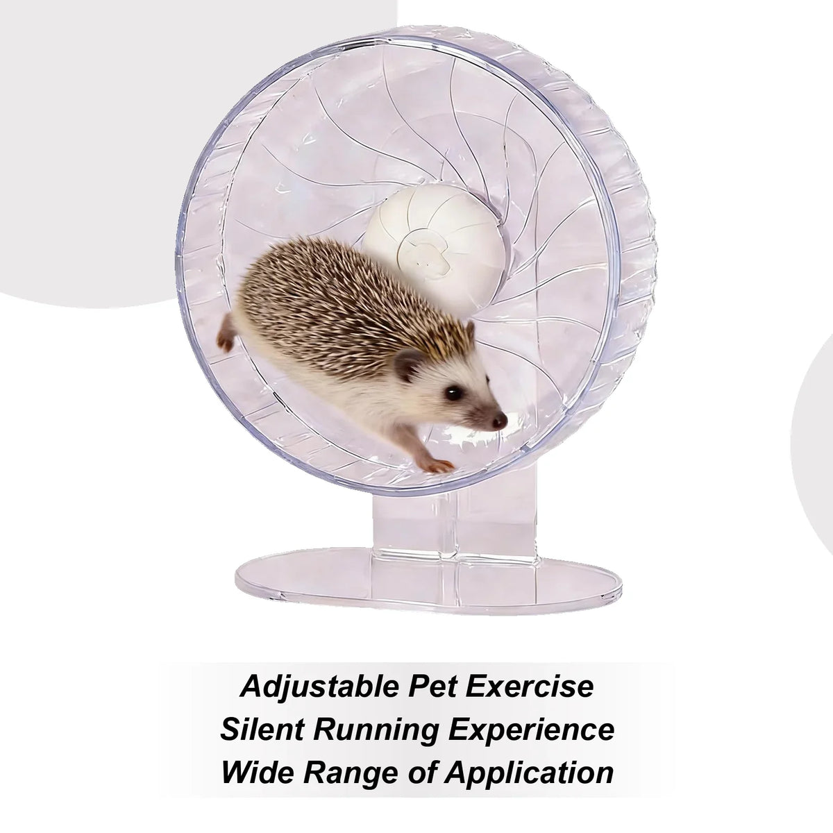 Silent Hamster Wheel – Adjustable Height Habitat Accessory Small Pet Exercise Wheel Qme