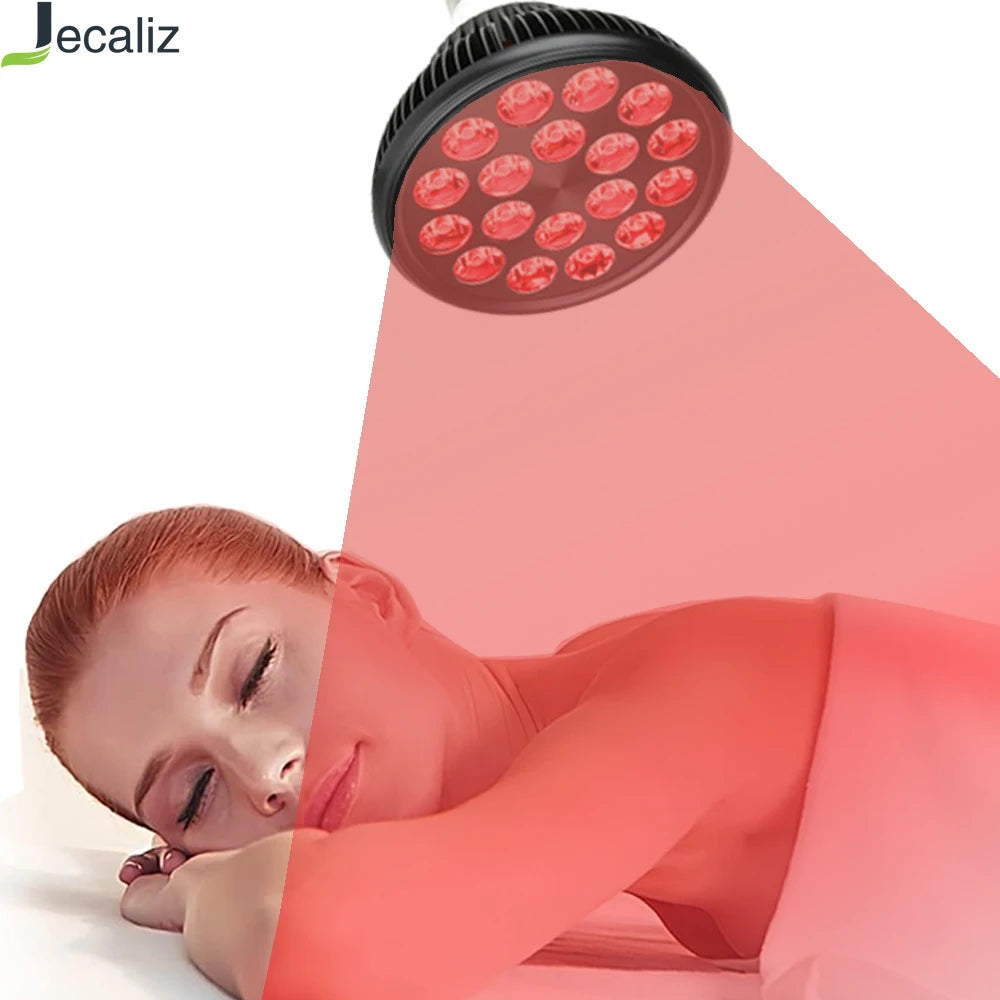 E27 Red Light Therapy Bulb 660nm 850nm Infrared LED 54W Red Light Therapy Bulb Qst