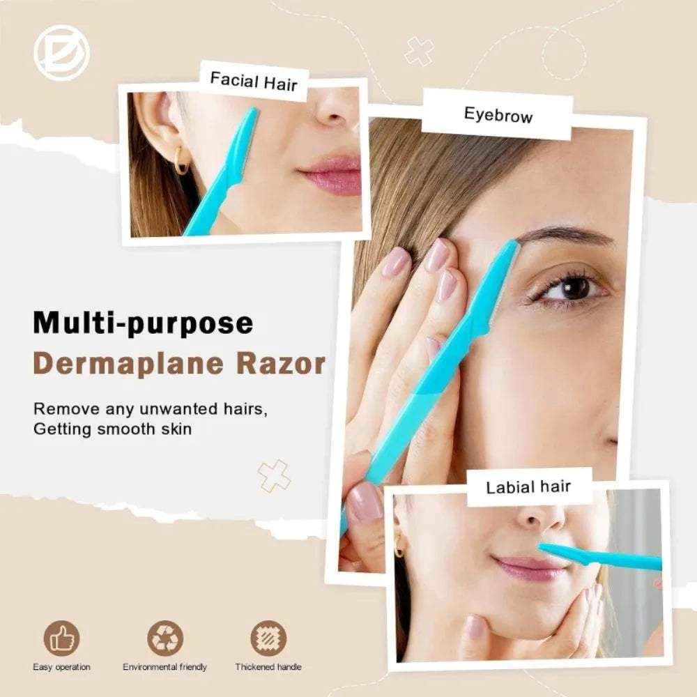 Eyebrow Trimmer & Face Razor – Safe Brow Shaping Tool Eyebrow Trimmer Razor Qme